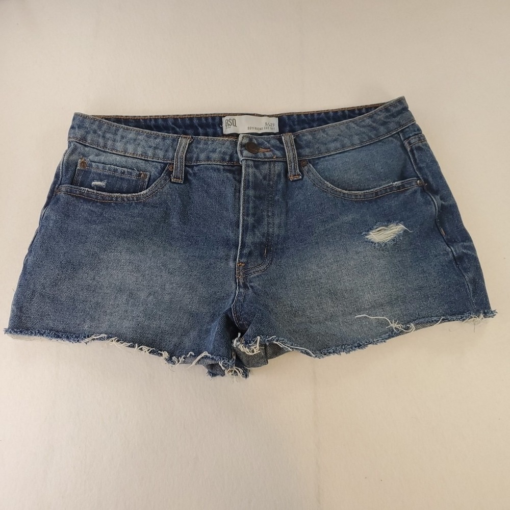 RSQ Jeans Boyfriend Cut Off Shorts Women's Juniors Size 9/29 Button Fly